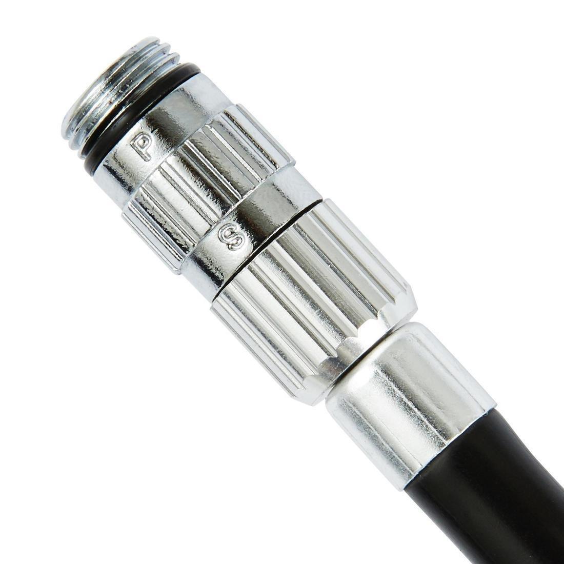 Telescopic Hand Pump With Pressure Gauge, Metal, No Color, large image number 2
