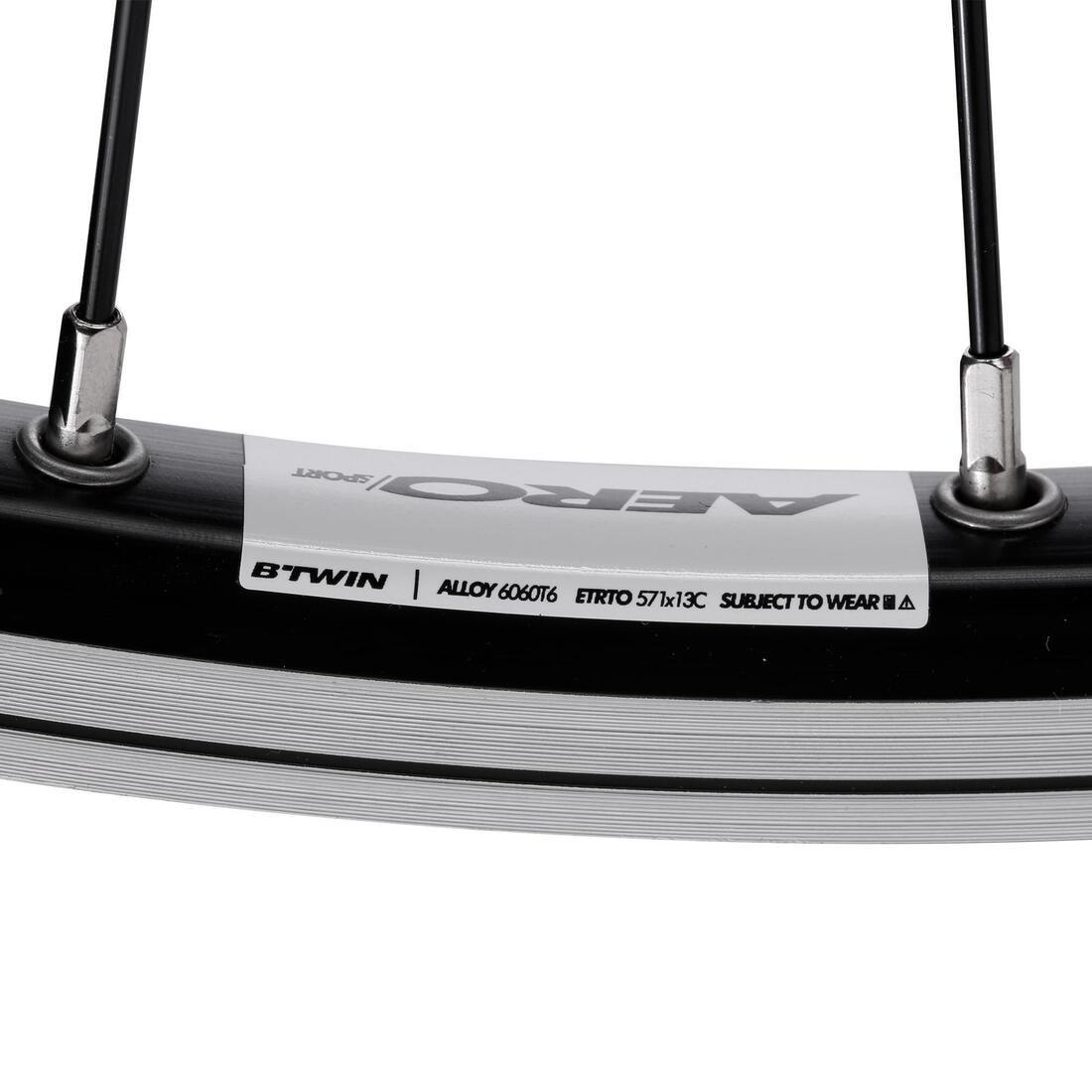 DEFAULT 650 Road Bike Rear Wheel - Black, No Color, large image number 6