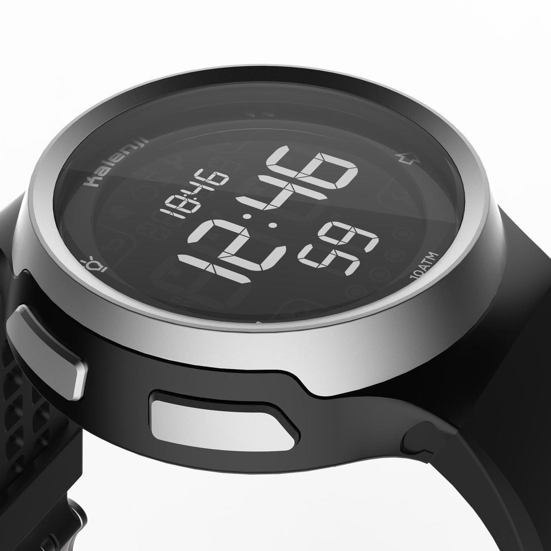 W900 Men's Running Stopwatch Reverse Screen, Black, No Color, large image number 9
