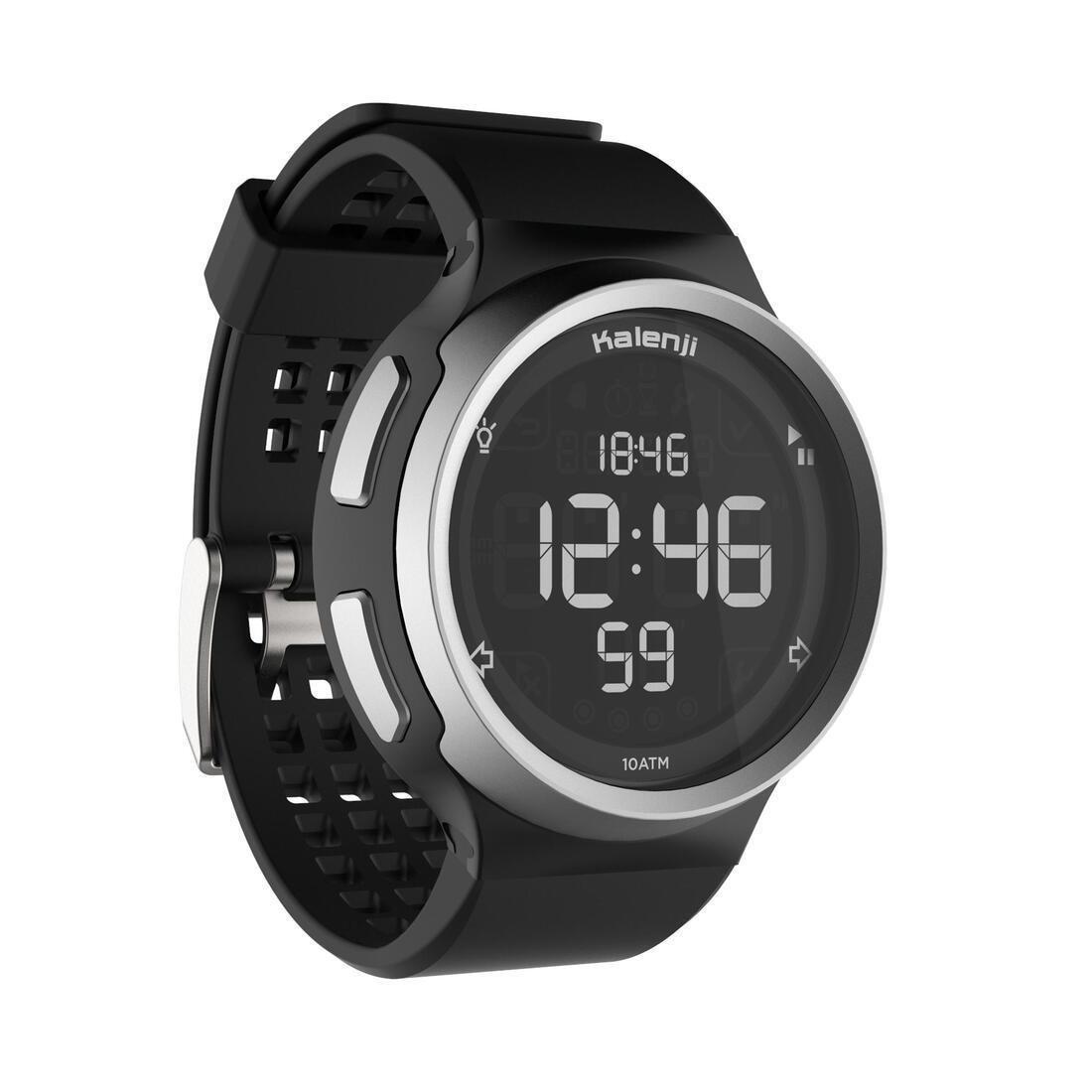 W900 Men's Running Stopwatch Reverse Screen, Black, No Color, large image number 14