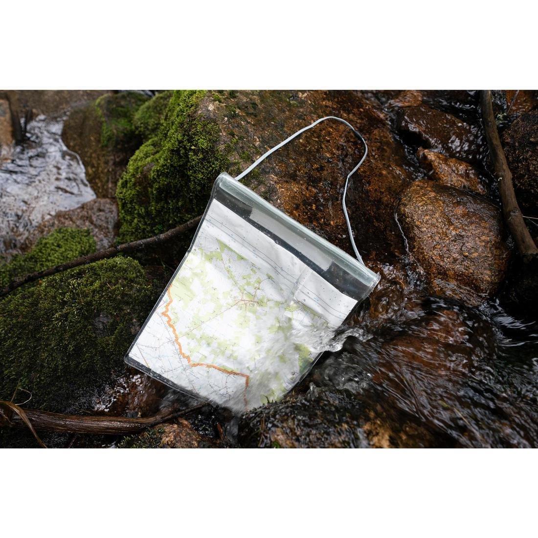 Supple Map Pouch For Hiking And Orienteering, No Color, large image number 4