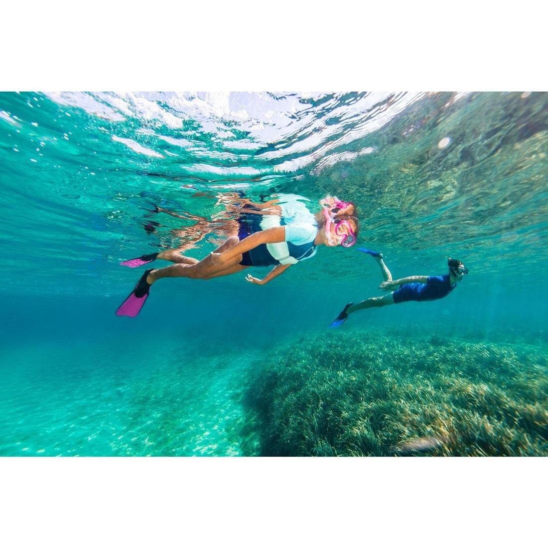 Kids Unisex Snorkelling Mask Snorkel Fins Set - Snk 500, Pink, No Color, large image number 10