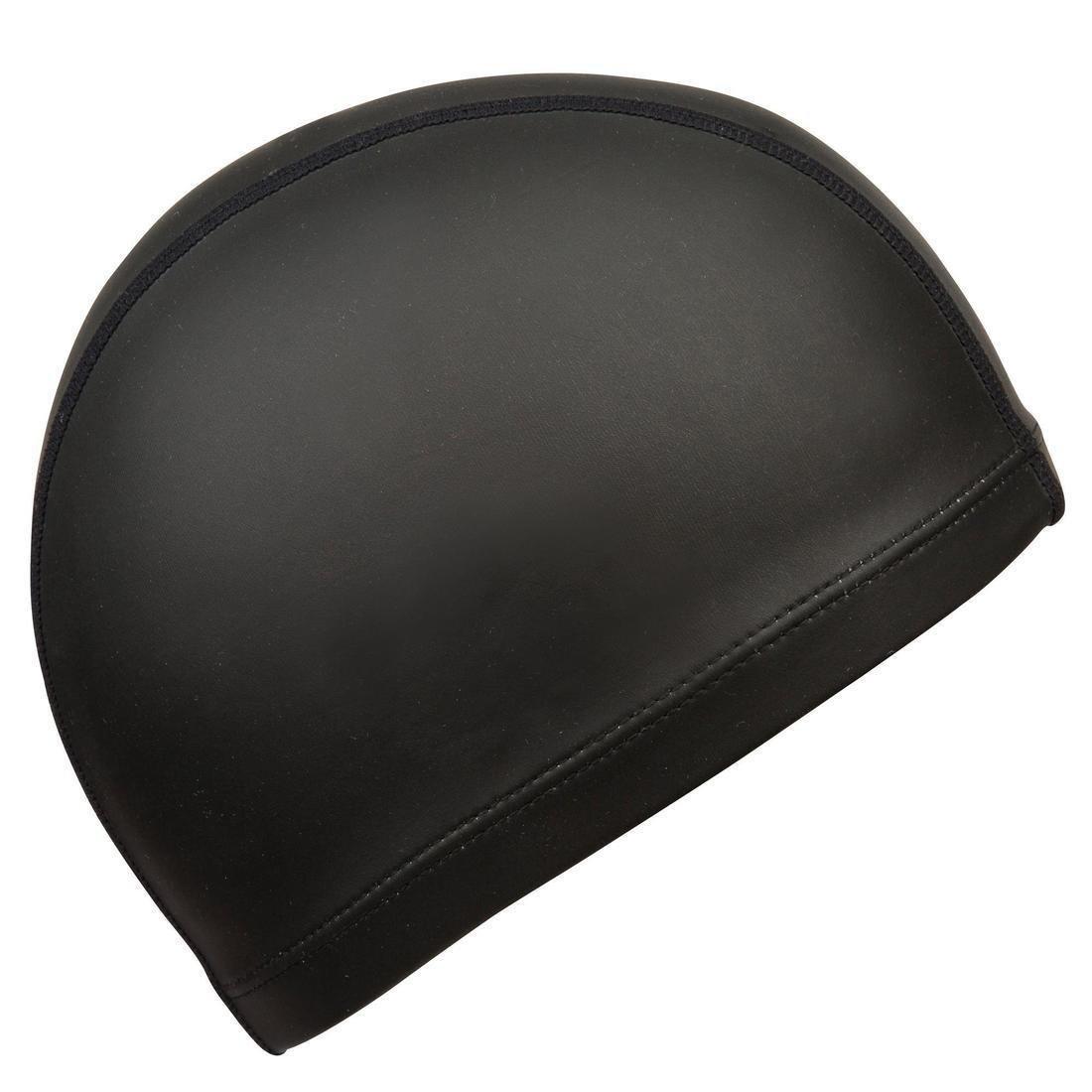 Adult Silicone Mesh Swim Cap, Black, , large image number 1