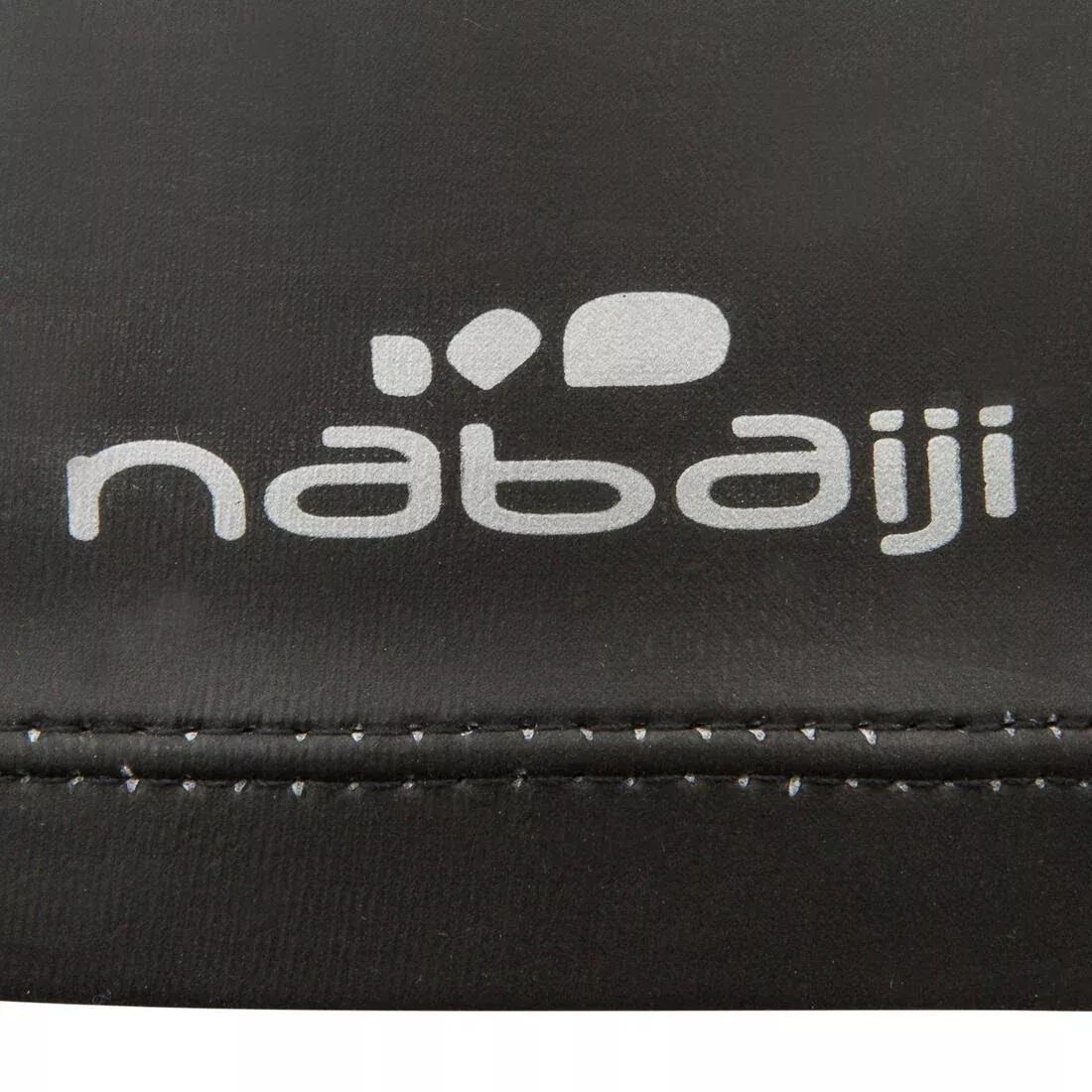 NABAIJI - Adult Silicone Mesh Swim Cap, Black