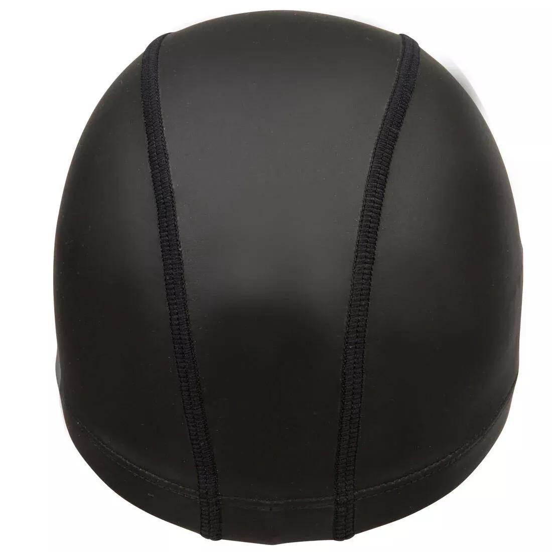 Adult Silicone Mesh Swim Cap, Black, , large image number 8