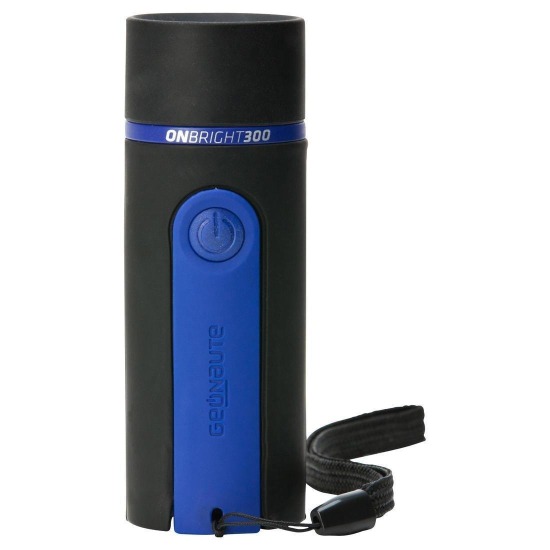 FORCLAZ - Bivouac Battery-Powered Torchlight - ONbright 300 Rubber Blue - umens, Black