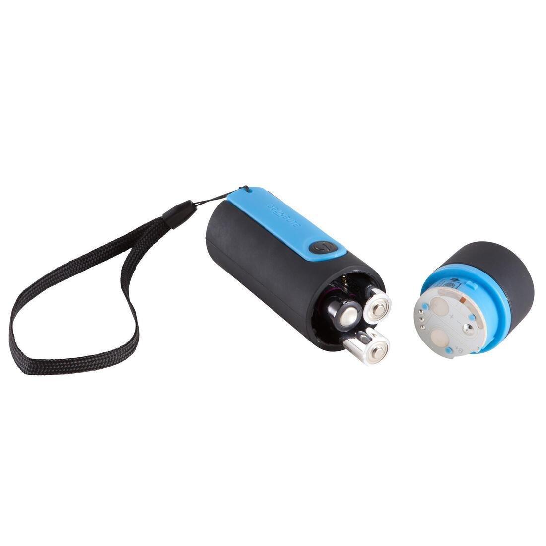 FORCLAZ - Bivouac Battery-Powered Torchlight - ONbright 300 Rubber Blue - umens, Black