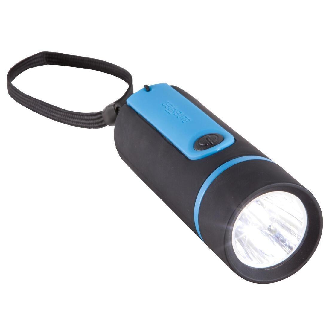 FORCLAZ - Bivouac Battery-Powered Torchlight - ONbright 300 Rubber Blue - umens, Black