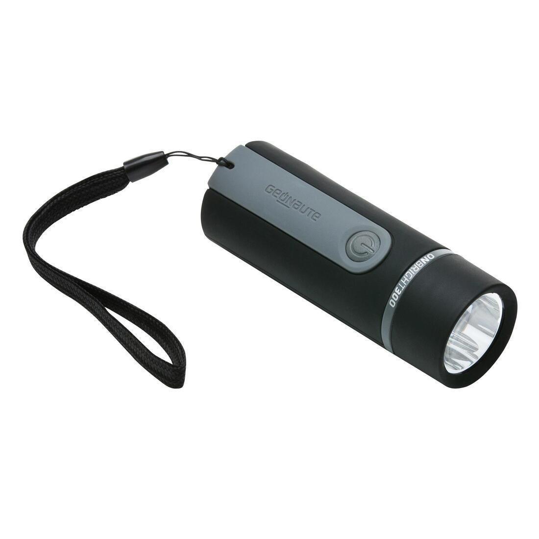 FORCLAZ - Bivouac Battery-Powered Torchlight - ONbright 300 Rubber Blue - umens, Black