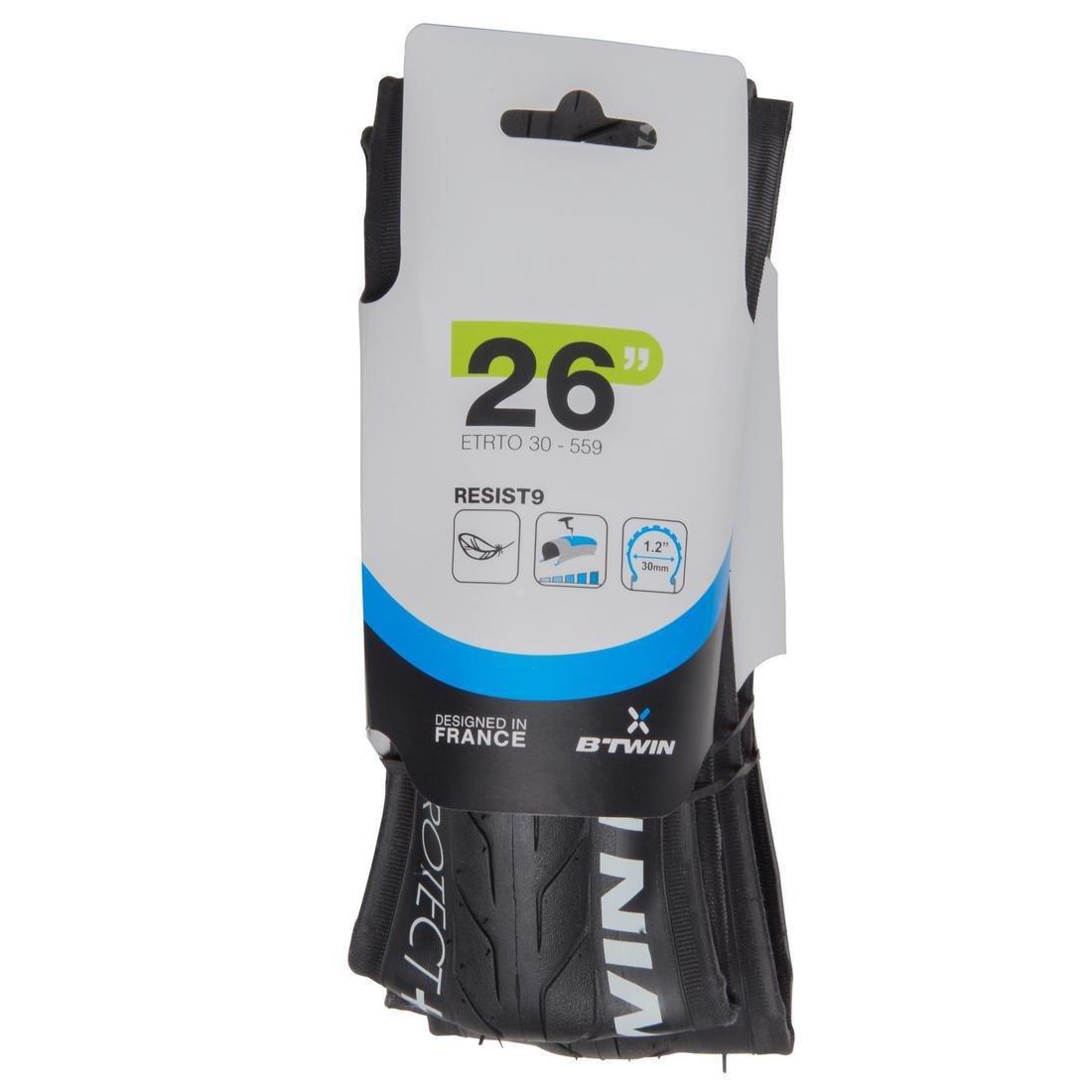 30-559 Folding Bead Slick Mountain Bike Tyre, No Color, large image number 5