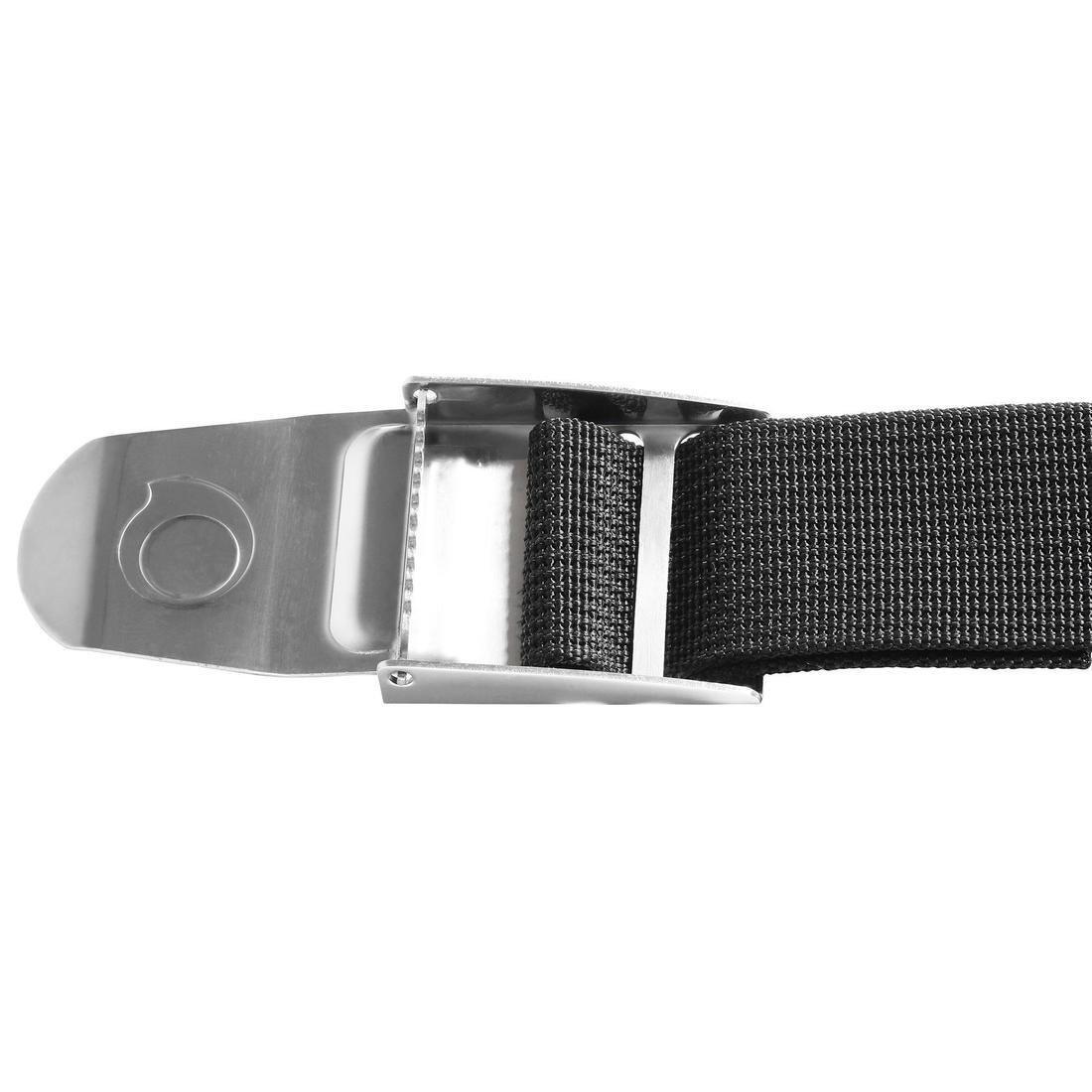 Scd Diving Belt With Stainless-Steel Buckle, Black, No Color, large image number 4