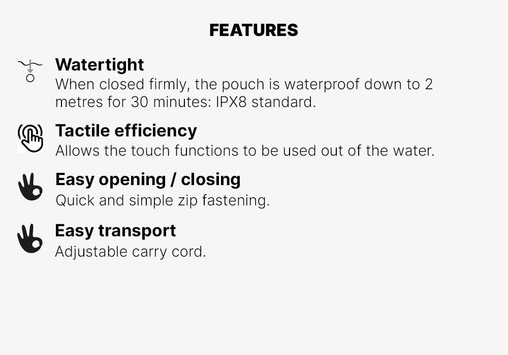 Waterproof Phone Pouch IPX7, Colorless, No Color, large image number 15
