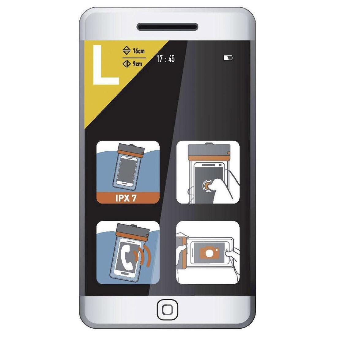 Waterproof Phone Pouch, Colorless, No Color, large image number 4