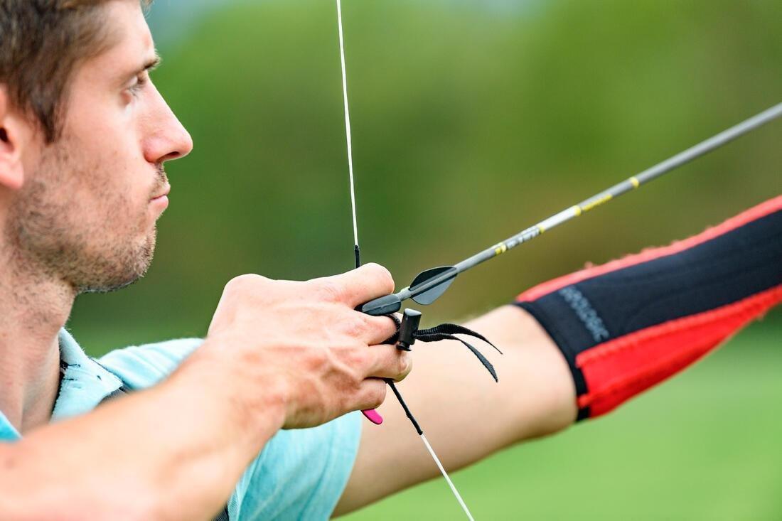 Long Archery Armguard Club - 700, Red/Black, No Color, large image number 9