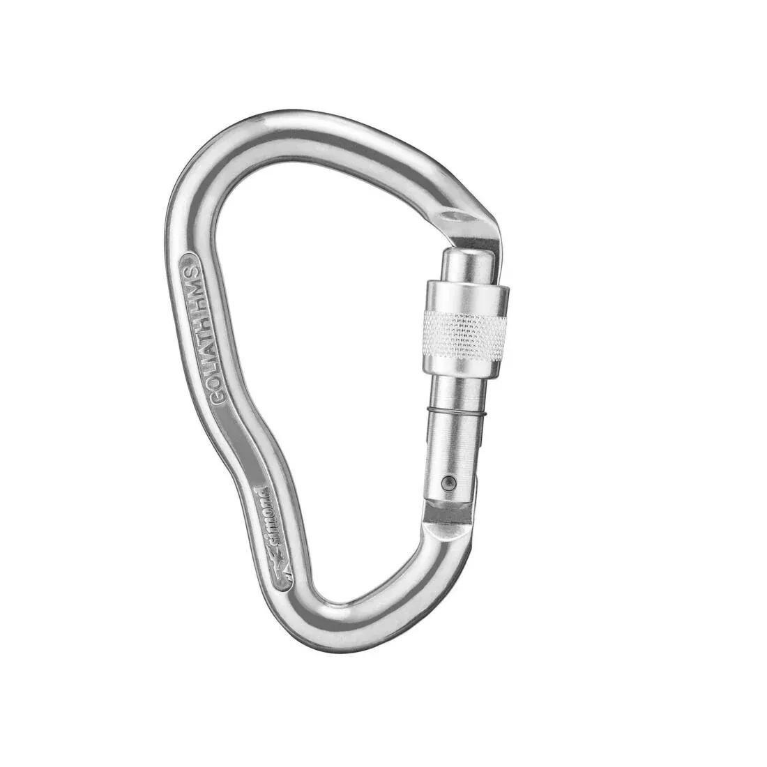 SIMOND - Screwgate HMS Carabiner, Goliath, Squirrel Grey