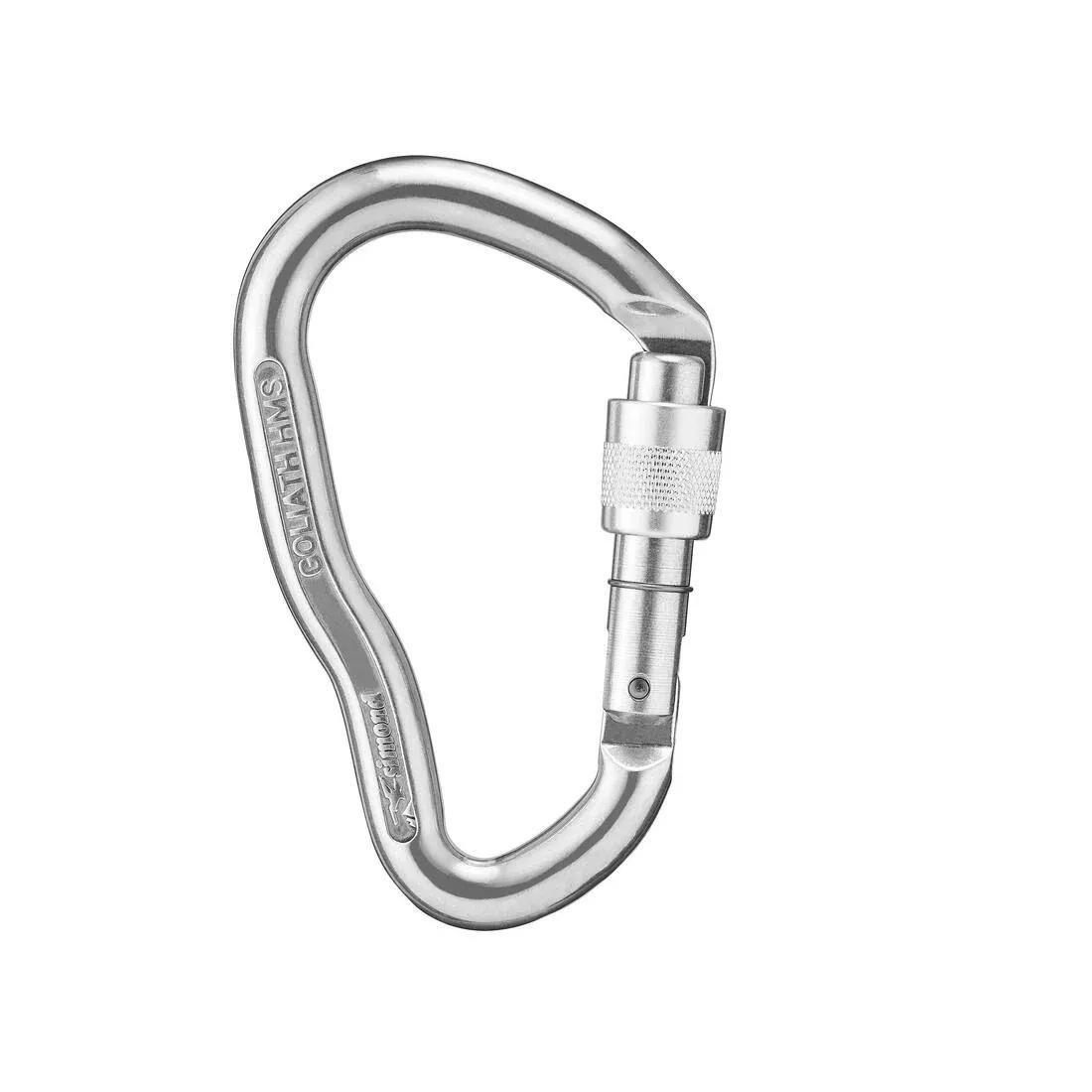 Screwgate HMS Carabiner, Goliath, Squirrel Grey, No Color, large image number 0