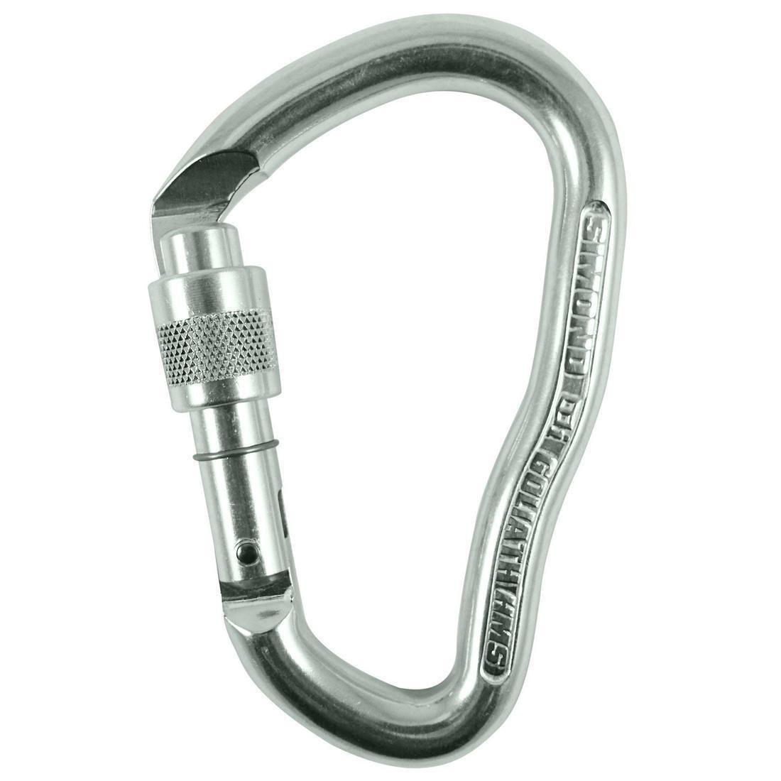 SIMOND - Screwgate HMS Carabiner, Goliath, Squirrel Grey