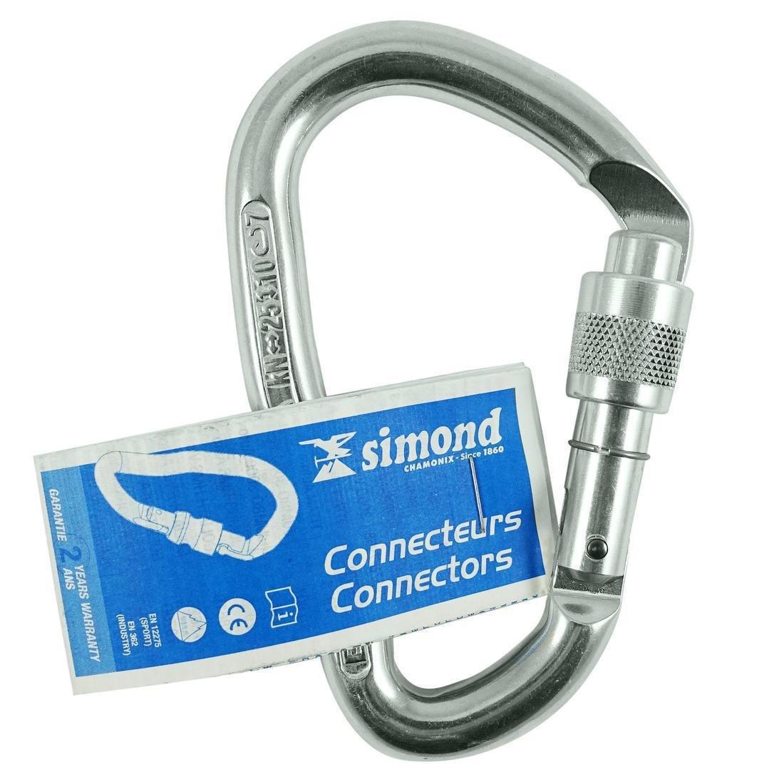 SIMOND - Screwgate HMS Carabiner, Goliath, Squirrel Grey