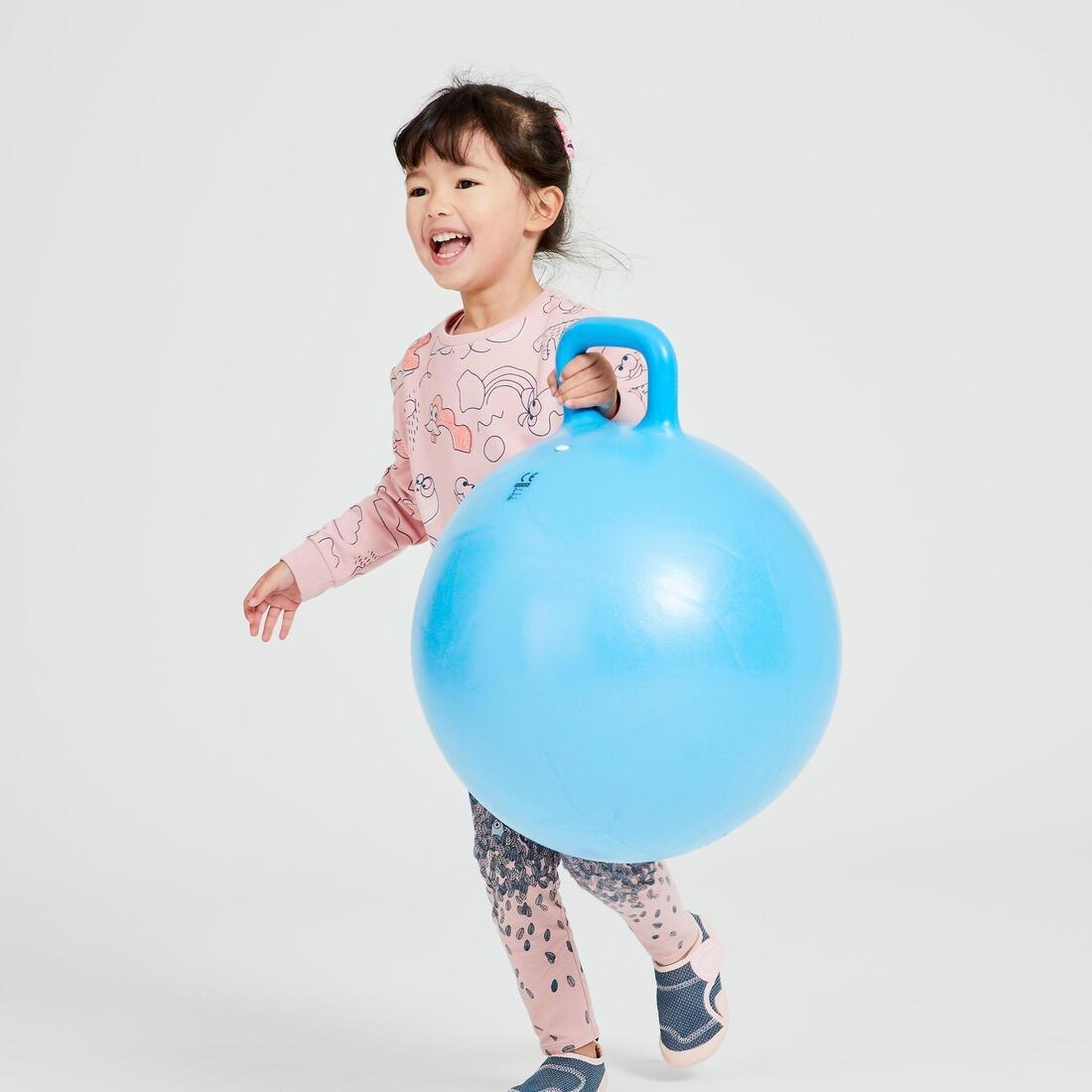 Kids Gym Hopper Ball Resist, Turquoise, No Color, large image number 0