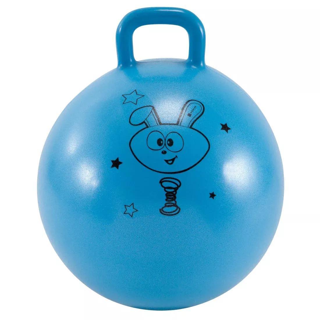 Kids Unisex Gym Hopper Ball Resist 45 Cm, Turquoise, No Color, medium