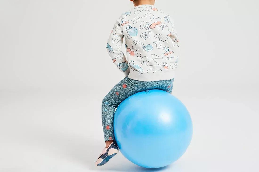 Kids Gym Hopper Ball Resist, Turquoise, No Color, large image number 7