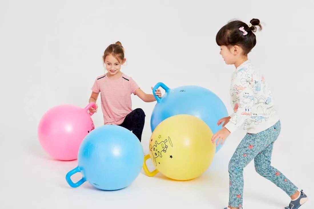 Kids Gym Hopper Ball Resist, Turquoise, No Color, large image number 8