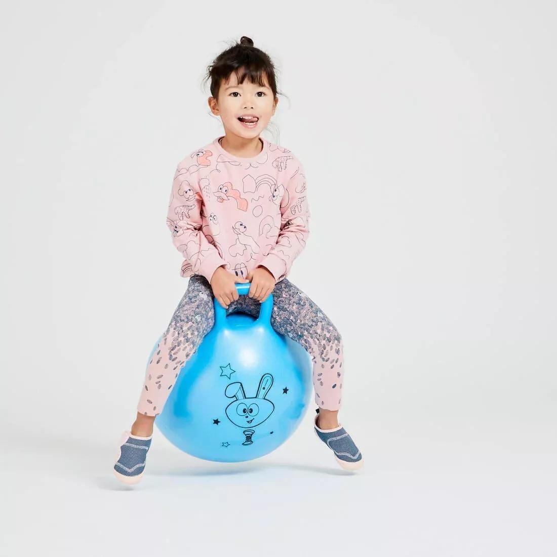 Kids Gym Hopper Ball Resist, Turquoise, No Color, large image number 9