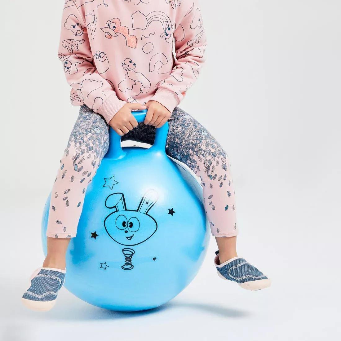 Kids Gym Hopper Ball Resist, Turquoise, No Color, large image number 10