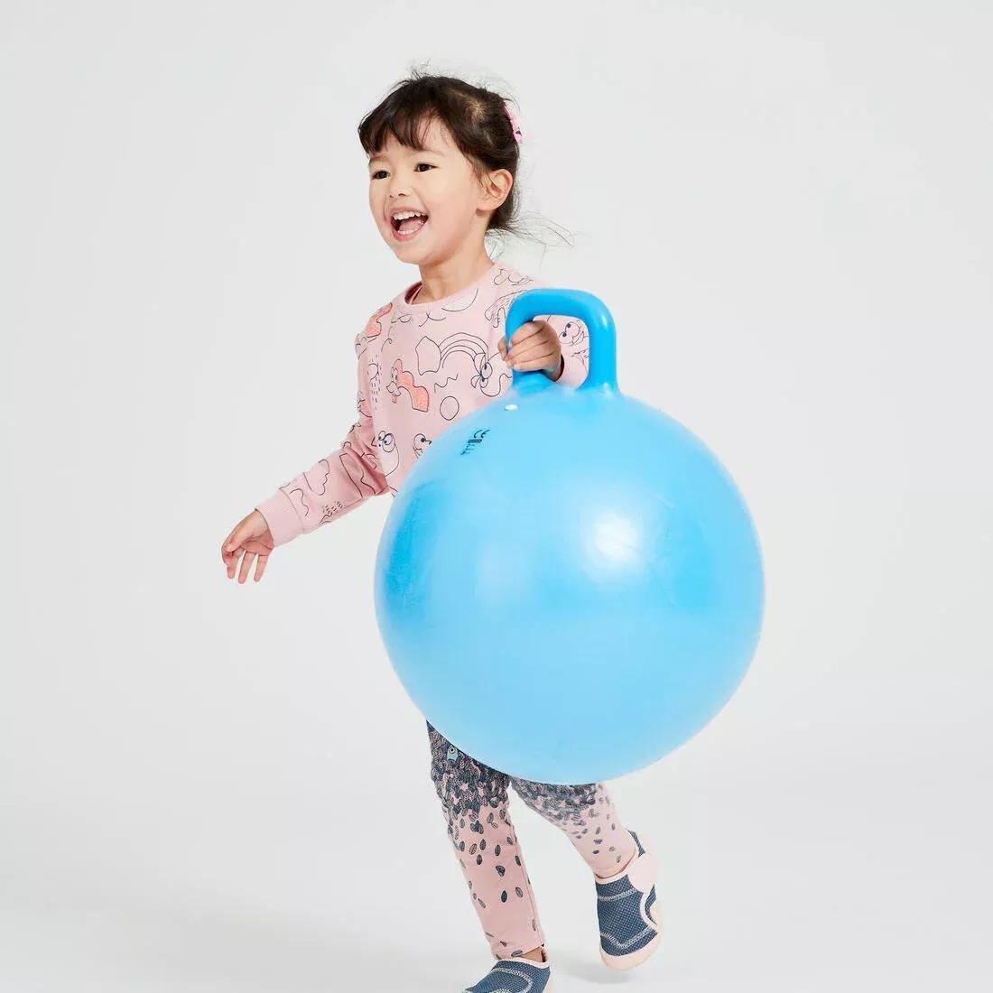 Kids Gym Hopper Ball Resist, Turquoise, No Color, large image number 11
