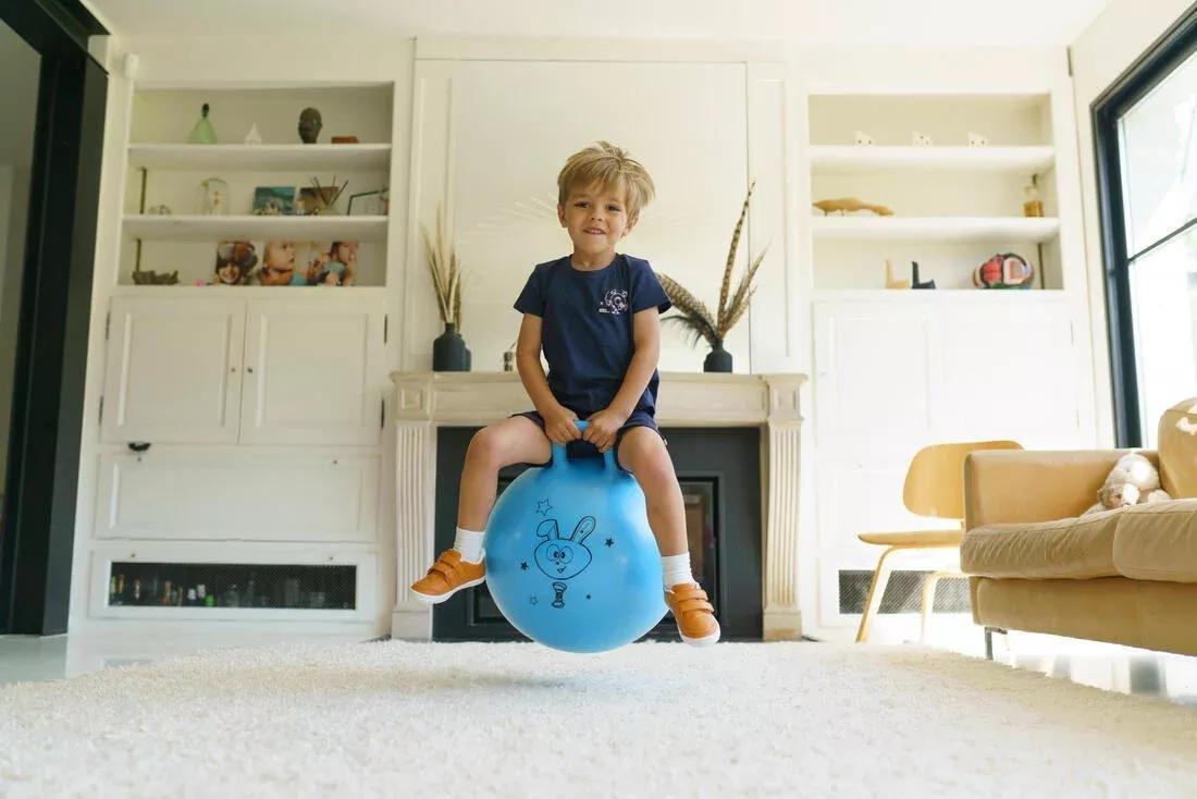 Kids Gym Hopper Ball Resist, Turquoise, No Color, large image number 13
