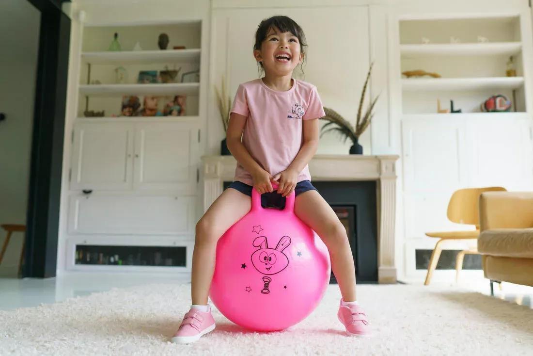 Kids Gym Hopper Ball Resist, Turquoise, No Color, large image number 14