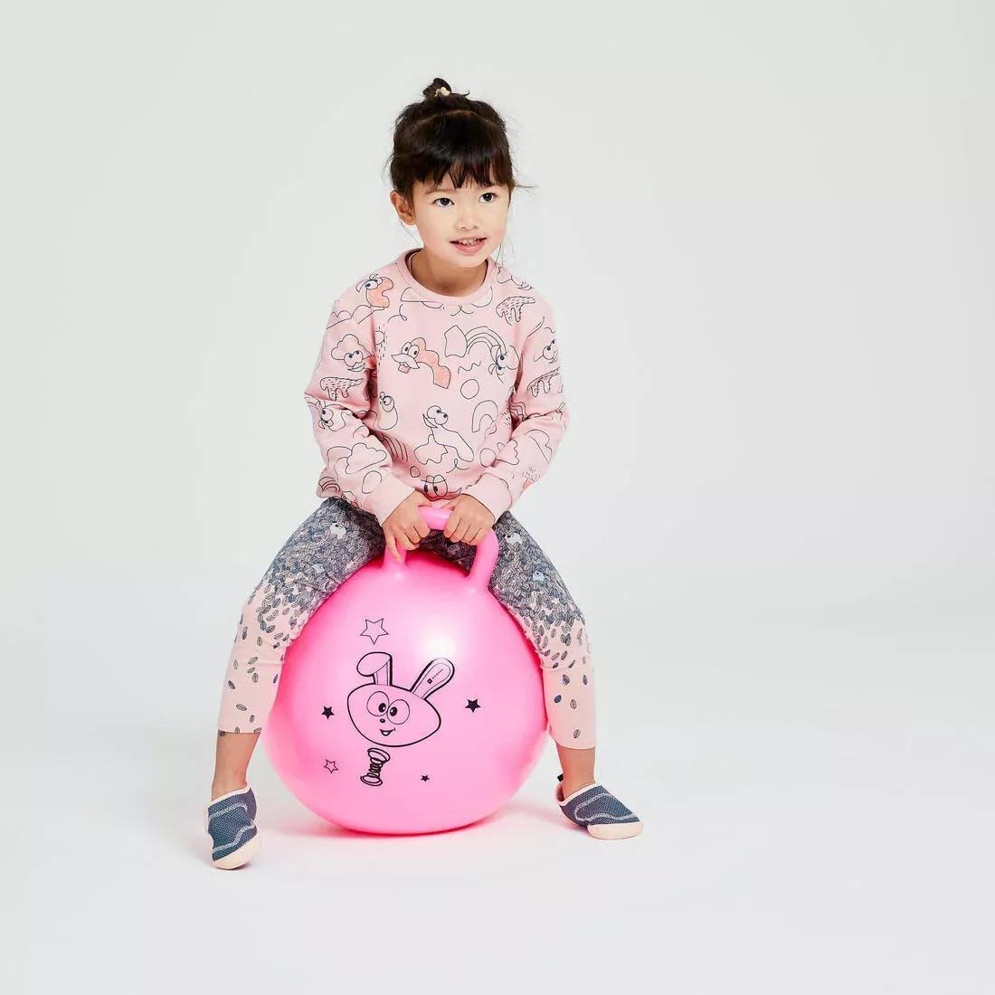 Kids' Gym Hopper Ball Resist, Yellow, No Color, large image number 8