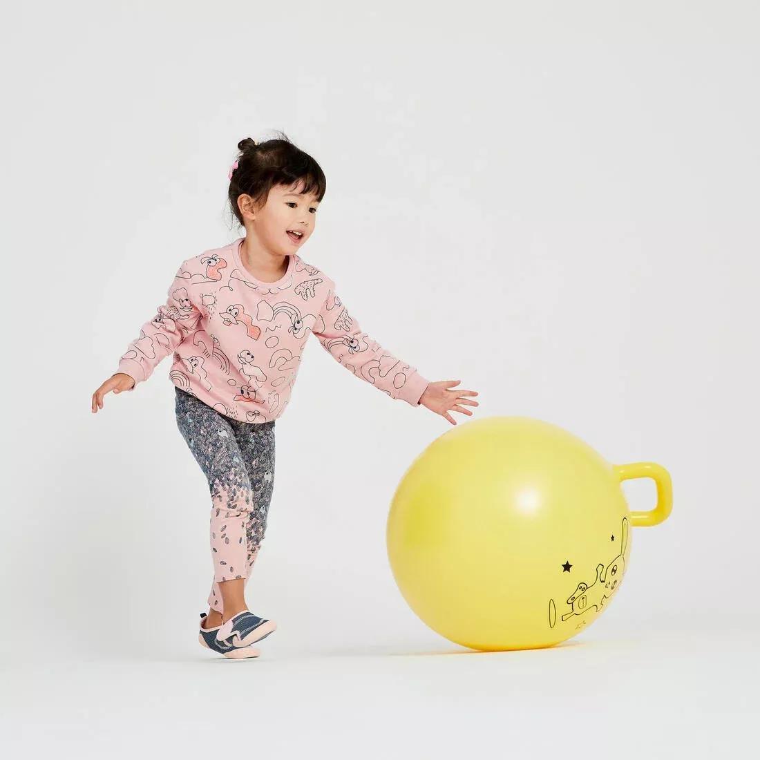 Kids' Gym Hopper Ball Resist, Yellow, No Color, large image number 9