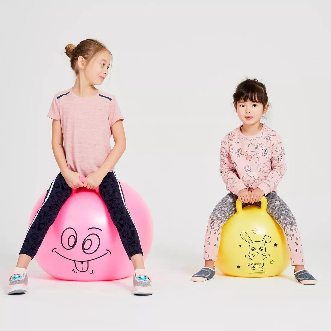Kids' Gym Hopper Ball Resist, Yellow, No Color, large image number 10