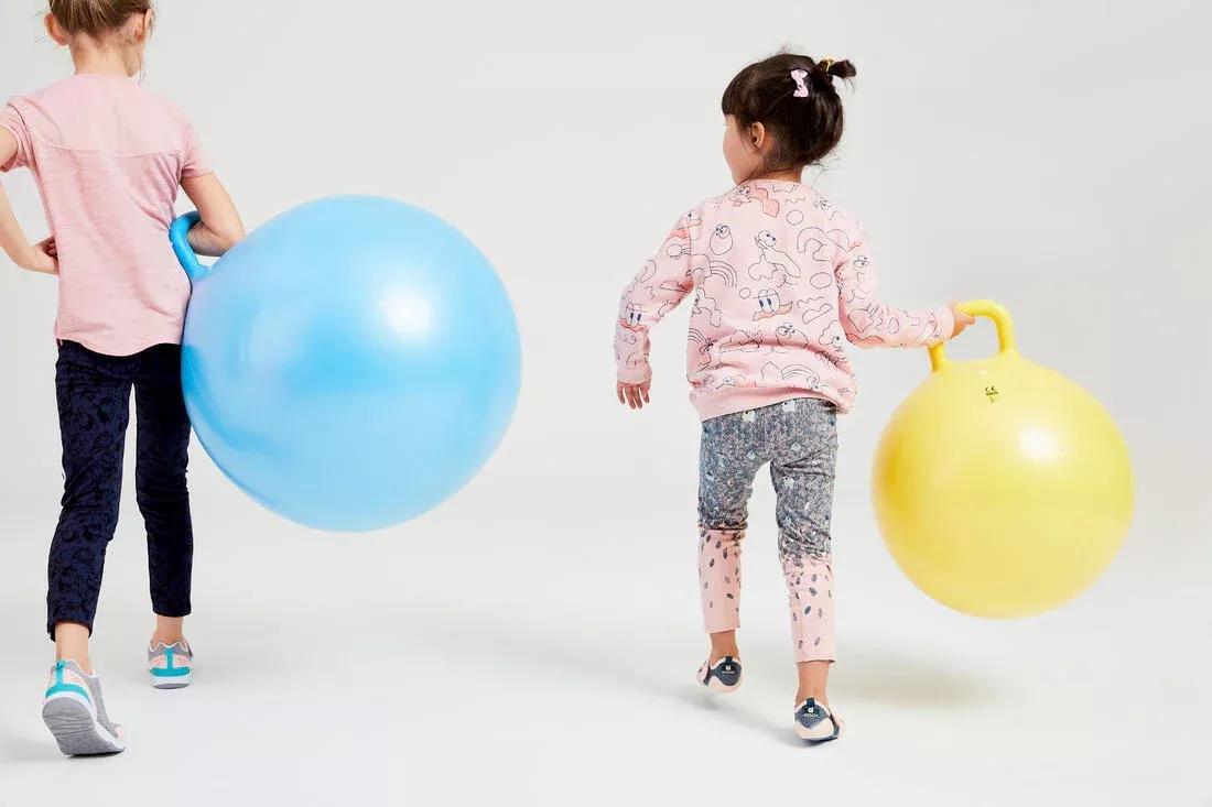 Kids' Gym Hopper Ball Resist, Yellow, No Color, large image number 12
