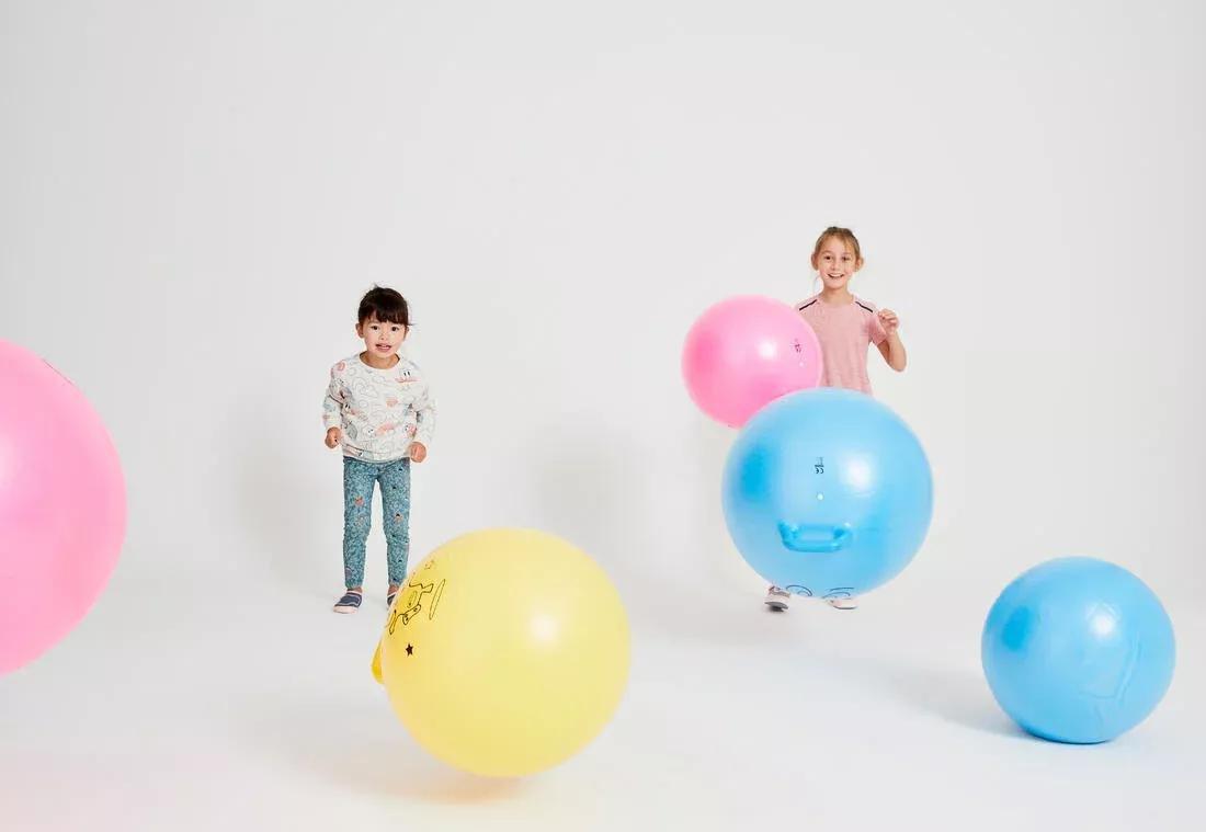 Kids' Gym Hopper Ball Resist, Yellow, No Color, large image number 13