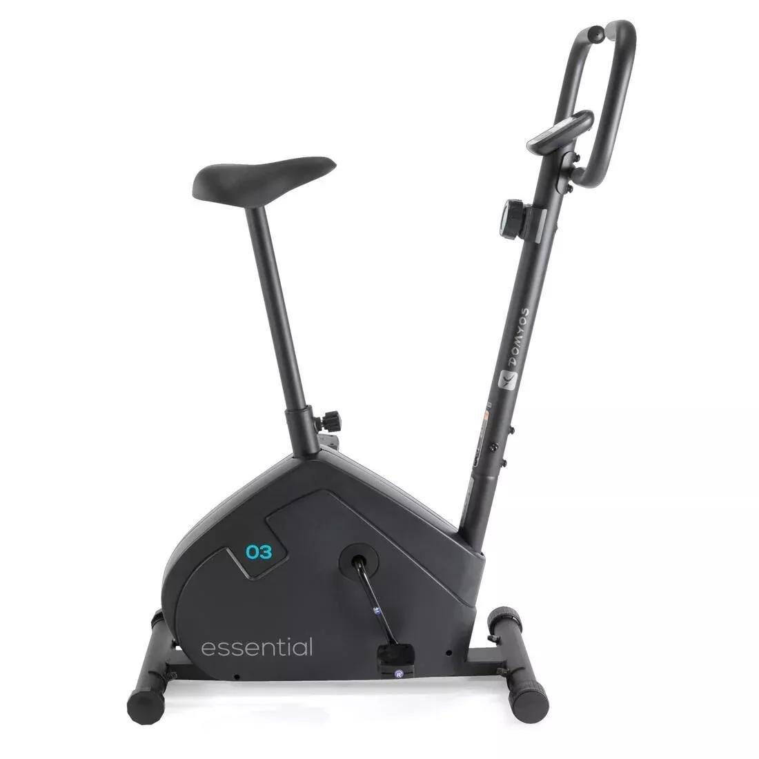 Essential Exercise Bike, Black, No Color, large image number 0