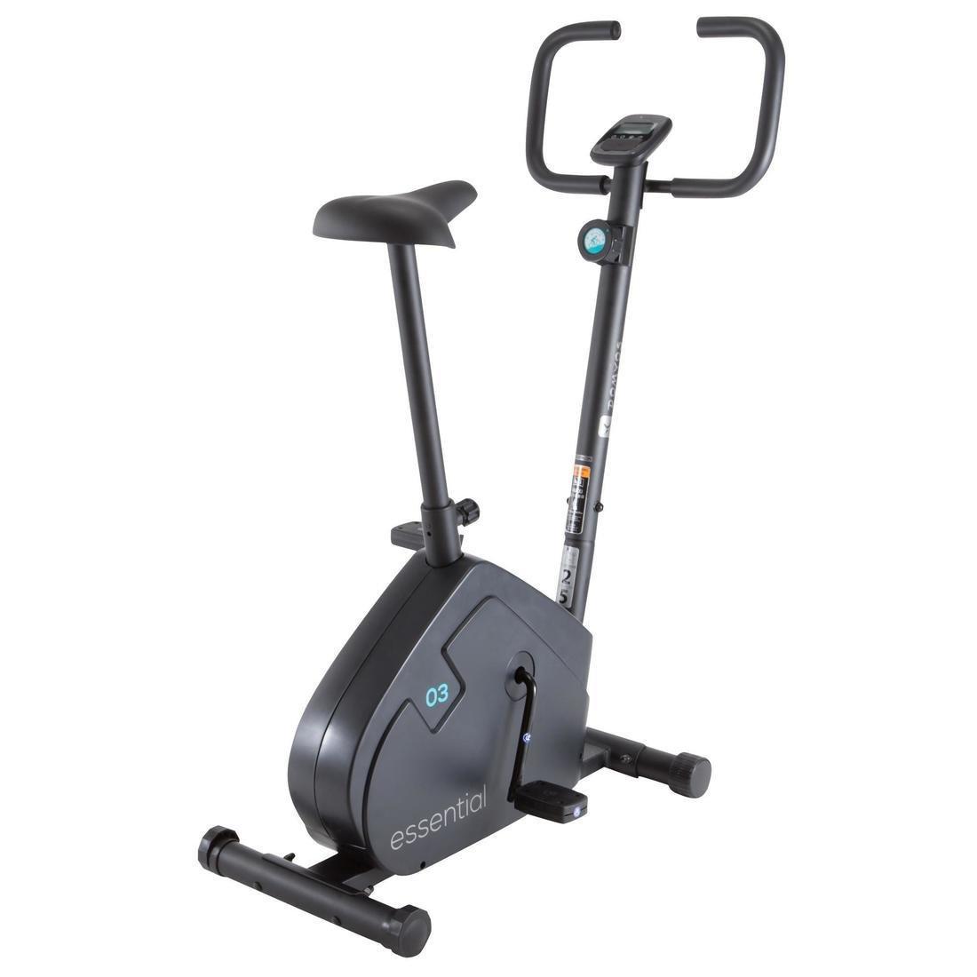 Essential Exercise Bike, Black, No Color, large image number 1