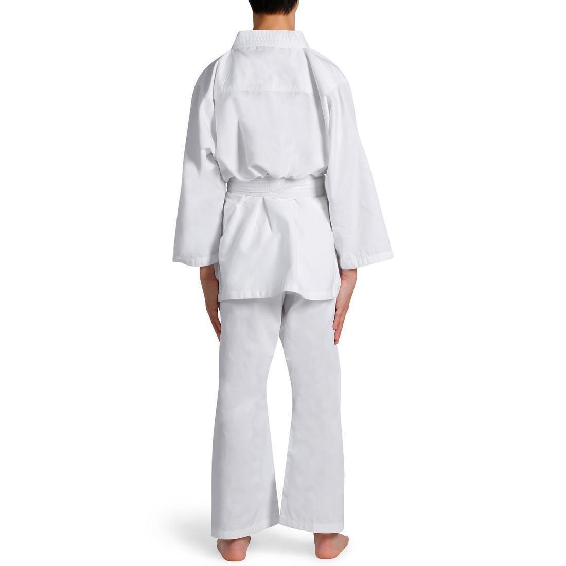 Kids Unisex Judo Aikido Uniform 100, White, No Color, large image number 4