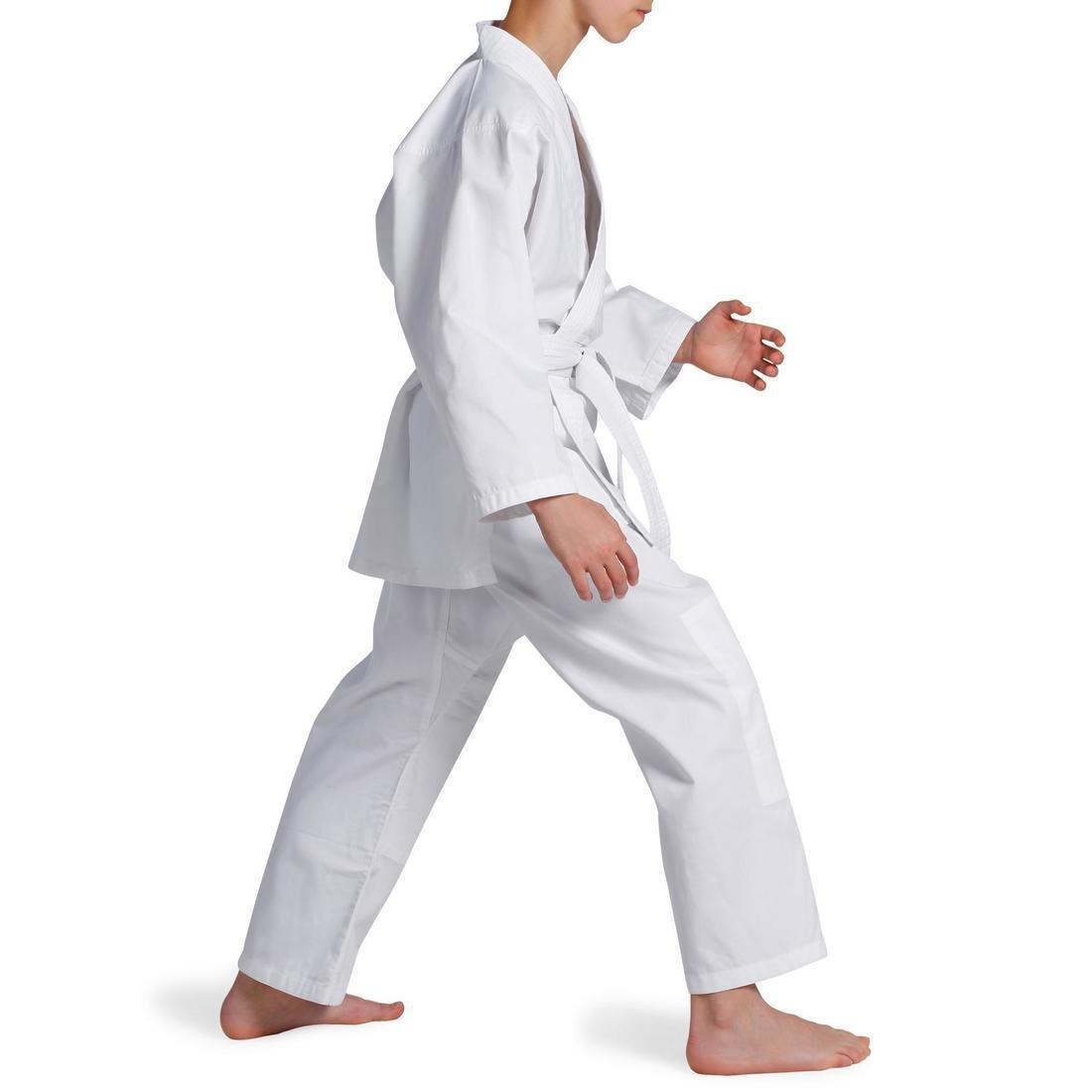 Kids Unisex Judo Aikido Uniform 100, White, No Color, large image number 5