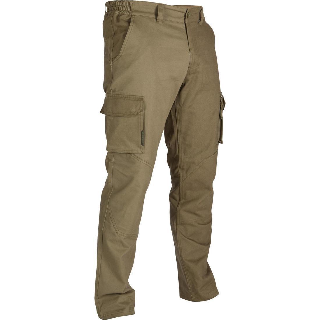 Men Casual Full Length Trousers, Khaki, , medium
