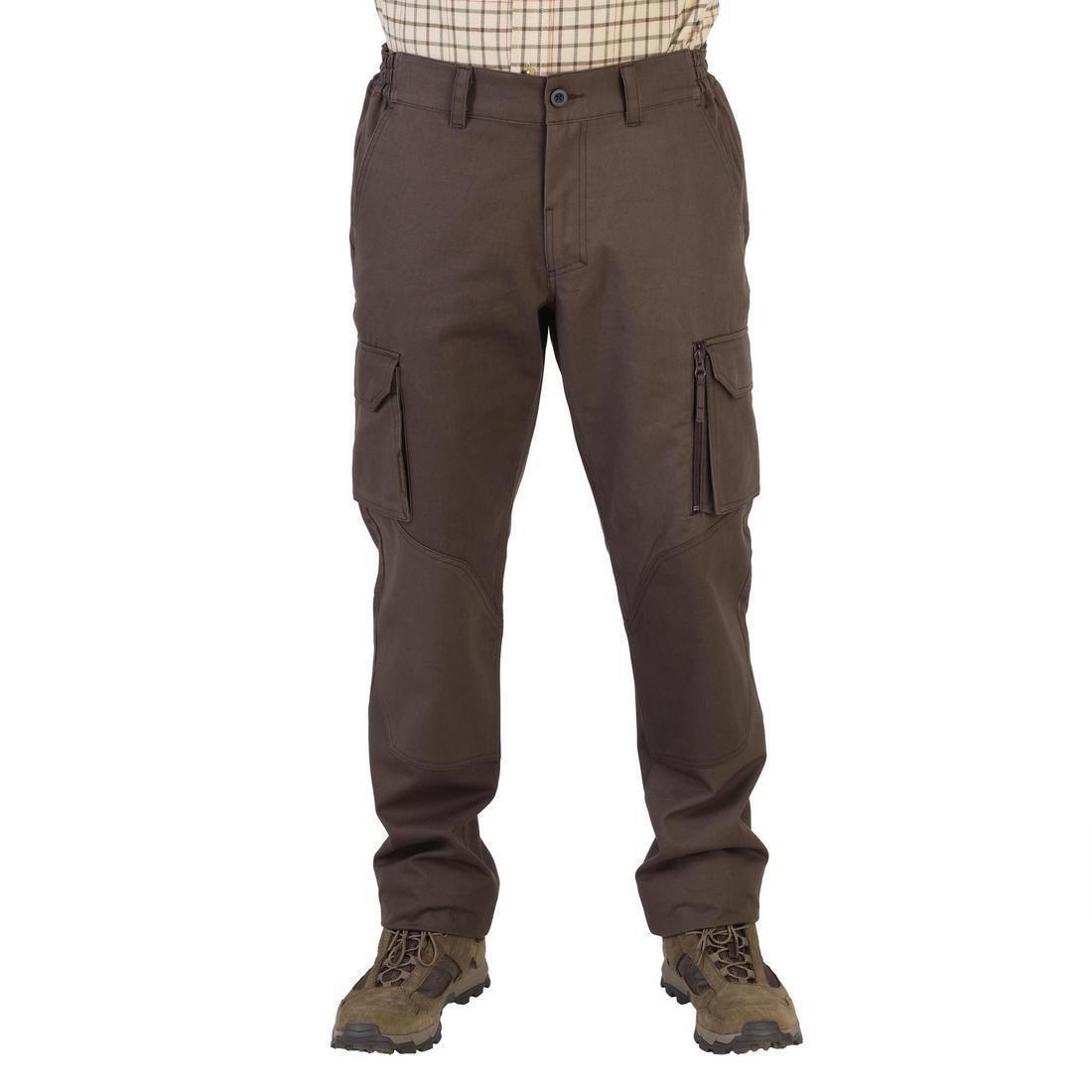 Men Casual Full Length Trousers, Khaki, 5401_000, large image number 7