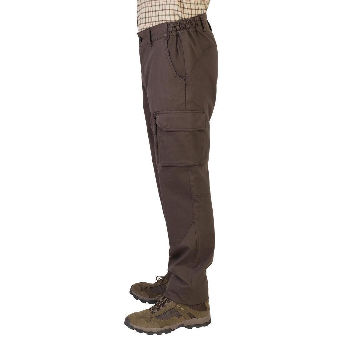 Men Casual Full Length Trousers, Khaki, , large image number 10