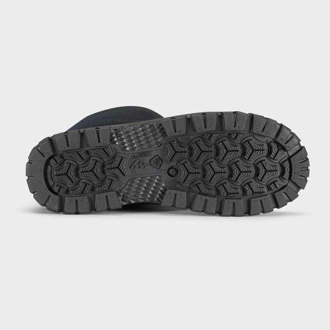 Kids Warm Waterproof Snow Hiking Boots SH100 Warm , Dark Blue, No Color, medium