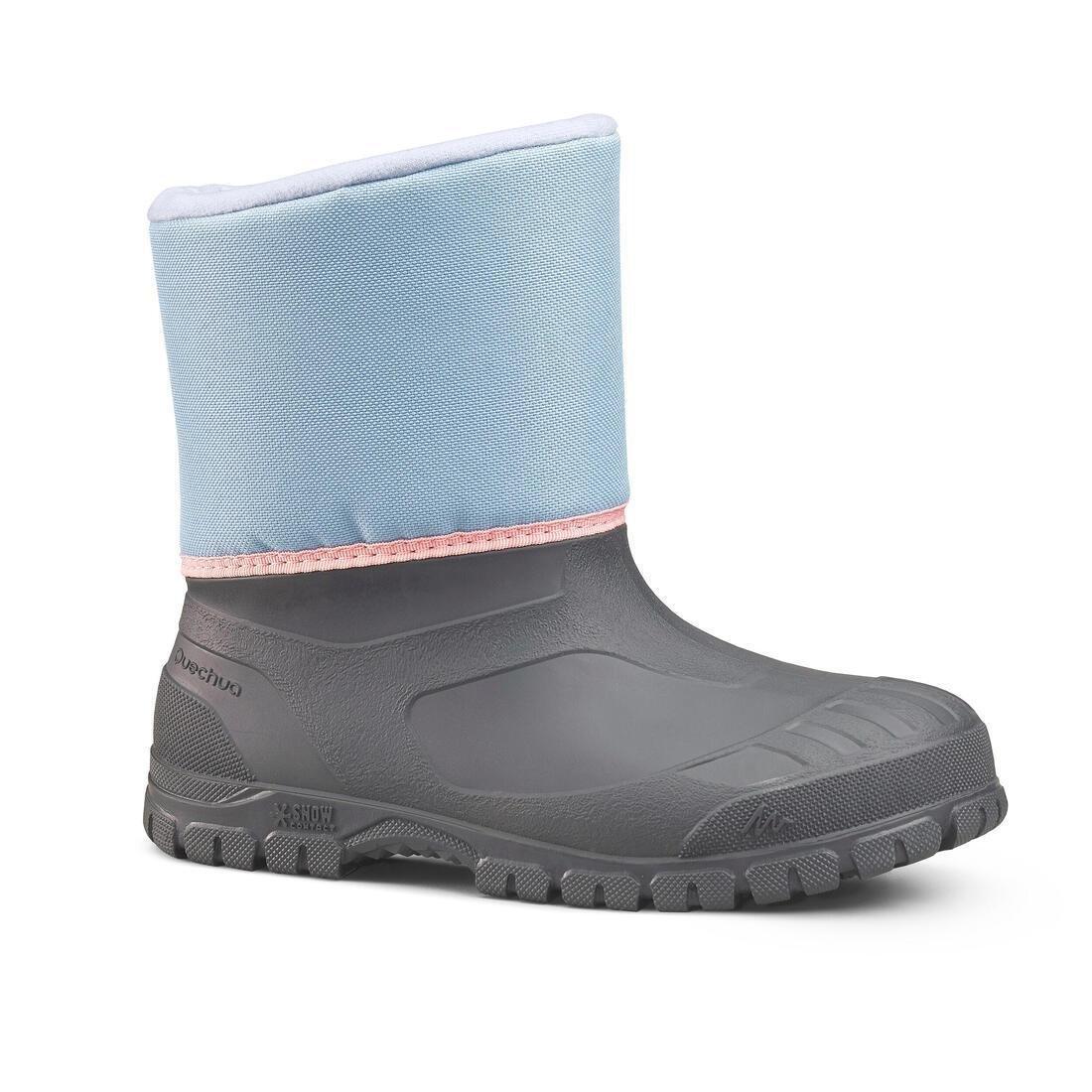 Kids Warm Waterproof Snow Hiking Boots SH100 Warm , Dark Blue, No Color, large image number 5