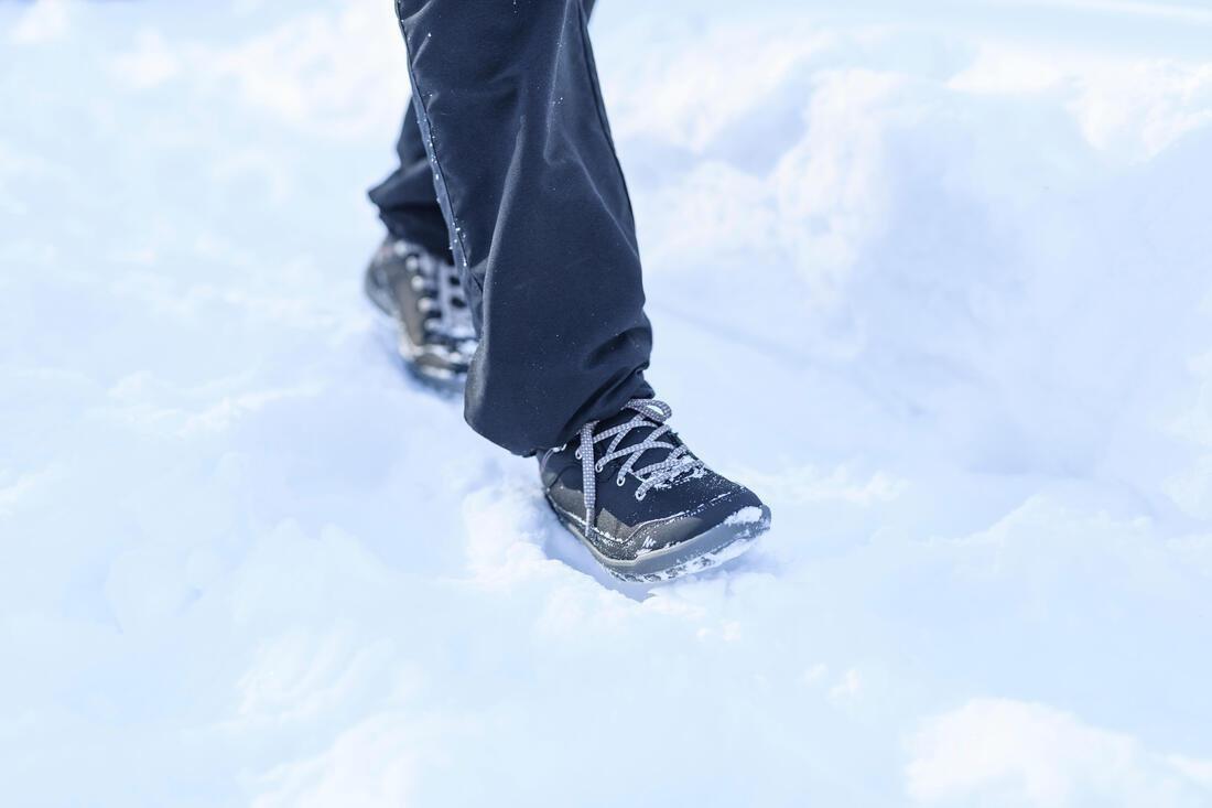Women Warm And Waterproof Hiking Boots - Sh100 Warm - Mid, Black, , large image number 7