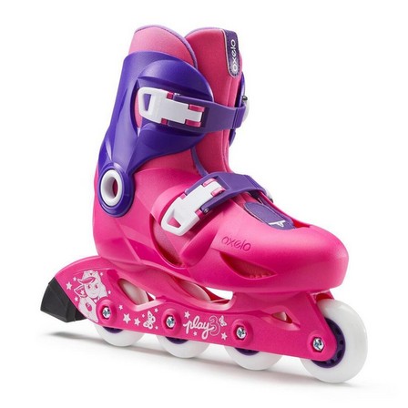 OXELO - Play 3Kids Skates, Fluo Pink