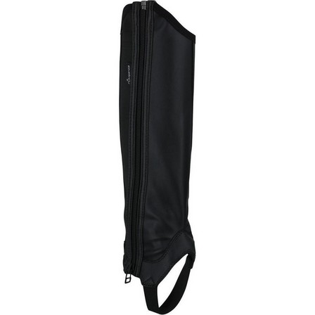 FOUGANZA - Classic 140 Kids Horse Riding Synthetic Half Chaps, Black