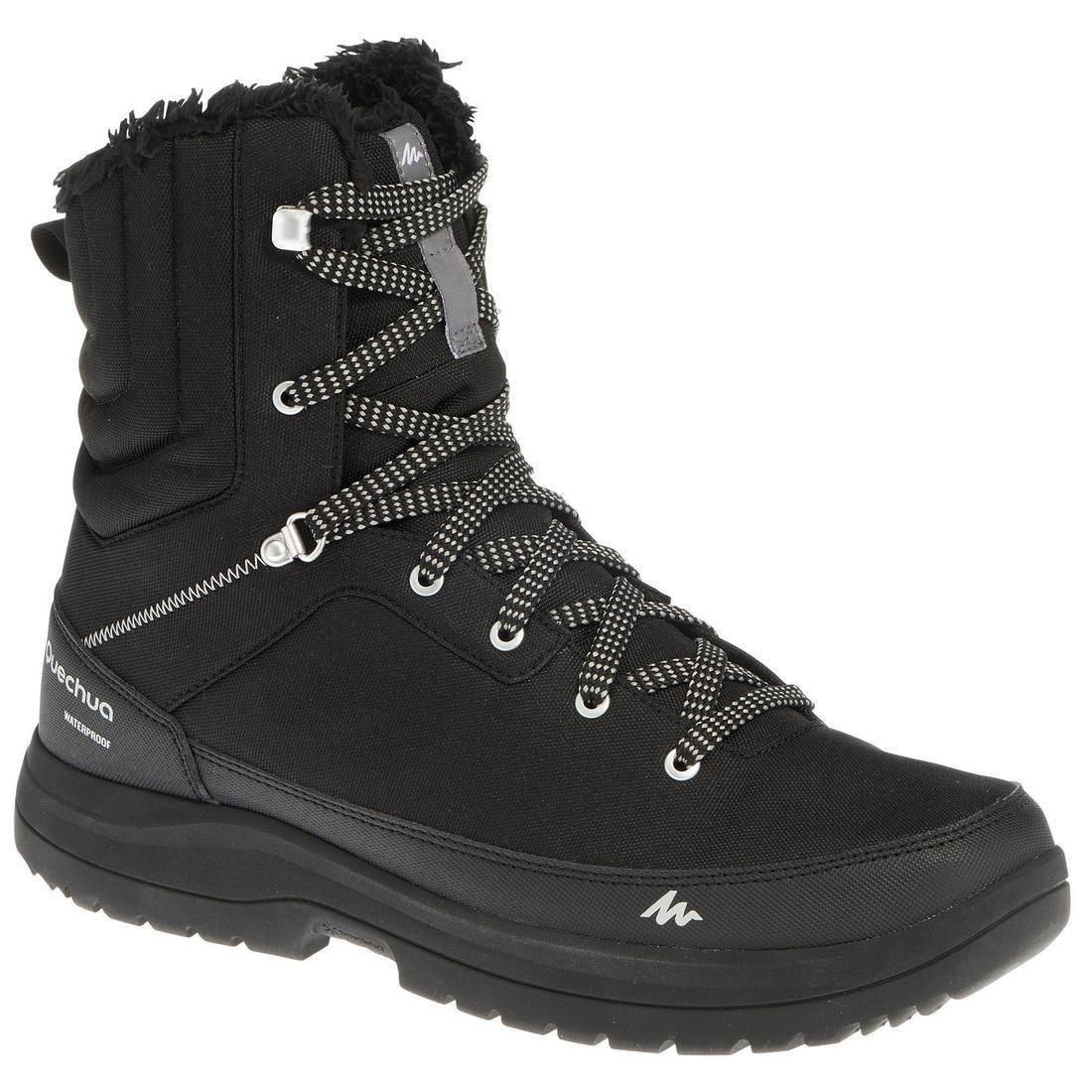 Mens Waterproof Walking Boots, Black, , large image number 6