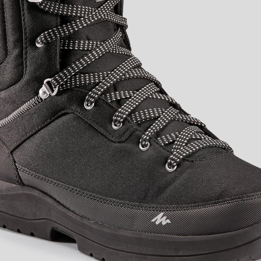 Mens Waterproof Walking Boots, Black, , large image number 8